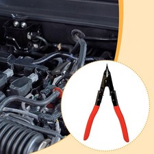 Steel Flat Tip Snap Ring Plier 8.6inch Long Sturdy