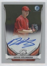 2014 Bowman Prospect Auto Chrome David Holmberg #BCAP-DH Auto 0wb2