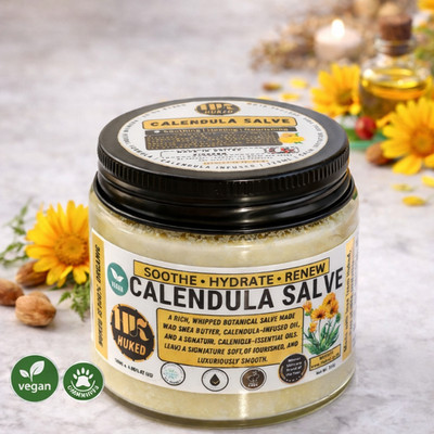 Calendula Salve Vegan Beruhigender Hautbalsam für trockene empfindliche gereizte Haut 30ml