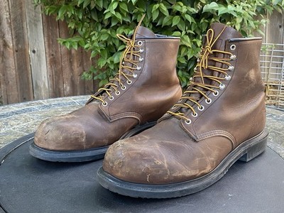 Red Wing 2233 Steel Toe Work Boots Brown Leather Men's Size 17 D Made In USA