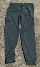 Boy s Under Armour Blue Cargo Nylon Joggers - Size XL - EUC
