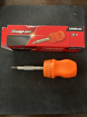 #ad #ad ⭐️ Snap on Stubby Ratcheting Screwdriver SSDMR1AO ORANGE HARD HANDLE New 🔥 $88.99
