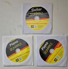 Piano For Dummies & Guitar For Dummies CD Rom x3 for Windows / Mac