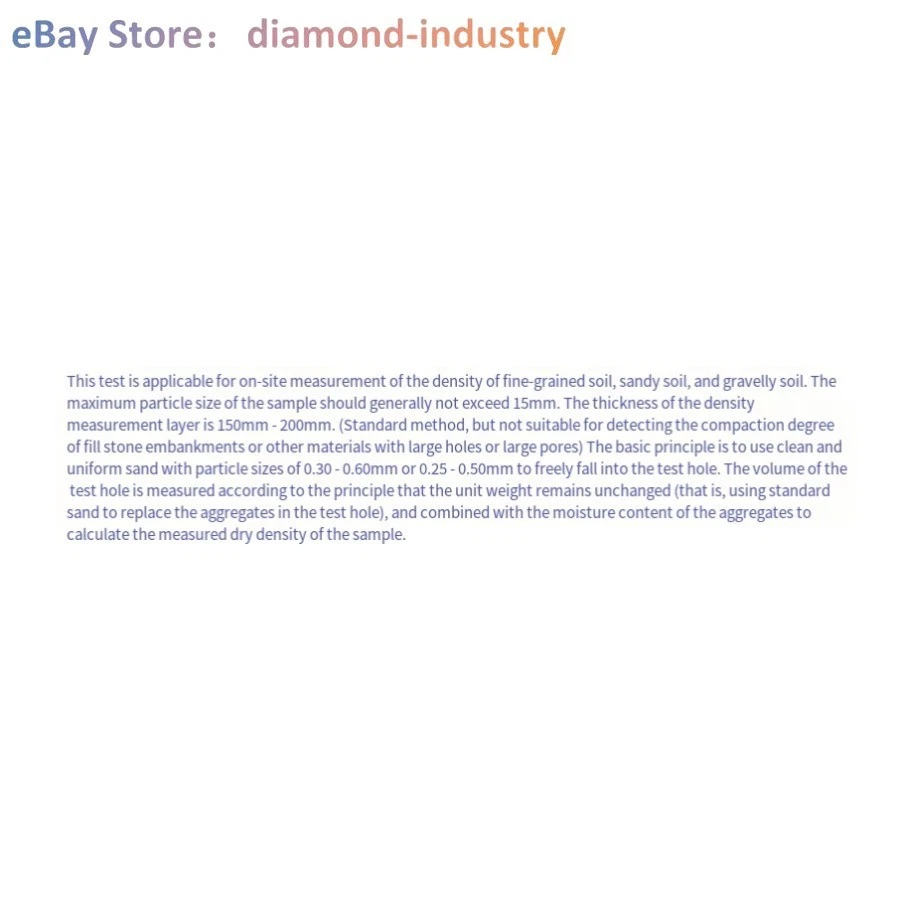 A 1PC Sand filling method specific gravity tester, sand filling method density - Image 3 of 3