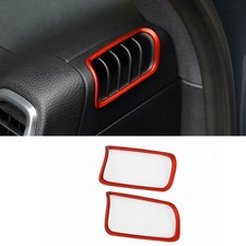 For Porsche Cayenne 2018-2022 Bright Red Air Conditioning Air Outlet Vent Trim