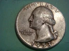1953 P Washington Quarter in Album Filling cond actual coin in pic