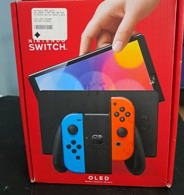 Nintendo Switch OLED Model HEG-001 Handheld Console - 64GB - Black/Neon Red/Neon