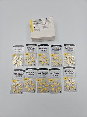 10 Packs Rayovac Size 10 - Pack of 6 Hearing Aid Batteries  EXP 02/26 