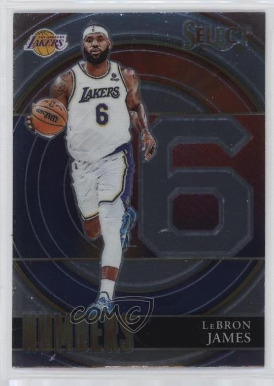 2021-22 Panini Select Select Numbers LeBron James #6 1u6
