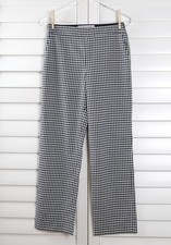 CAROLINA HERRERA New York $1090 Virgin Wool Gingham Check Dress Pants Size 2