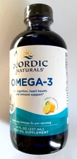 Nordic Naturals Omega-3 Lemon  Cognition Heart Health Immune Supt 04/2028