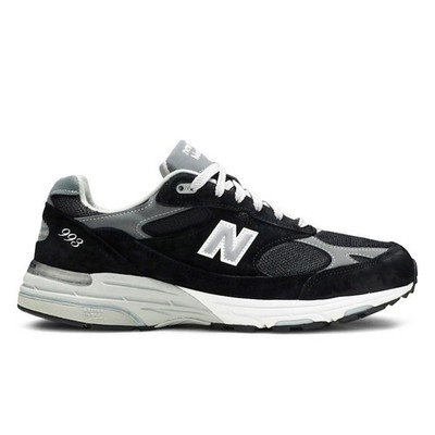 New Balance 993 Made In USA Black White MR993BK Lifestyle Running Sneakers