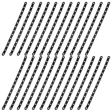 40 Pcs White Hanger Strips Plastic Displays Connector Connection Heavy Duty