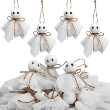 16Pcs Halloween Ghost Hanging Ornaments, Small Hanging Ghosts Tree Ornament