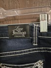 Love Indigo Premium Women's Capri Dark Wash Blue Denim Jeans Embroidered — photo 6