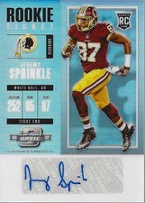 2017 Panini Contenders Optic #188 Jeremy Sprinkle RC Auto - FB