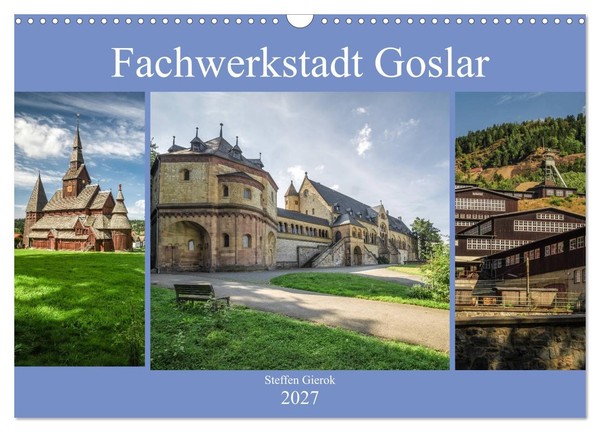 "Calendar 2027 · US Version · Half-Timbered Town Goslar (Wall Calendar 2027 17\" ×"-image
