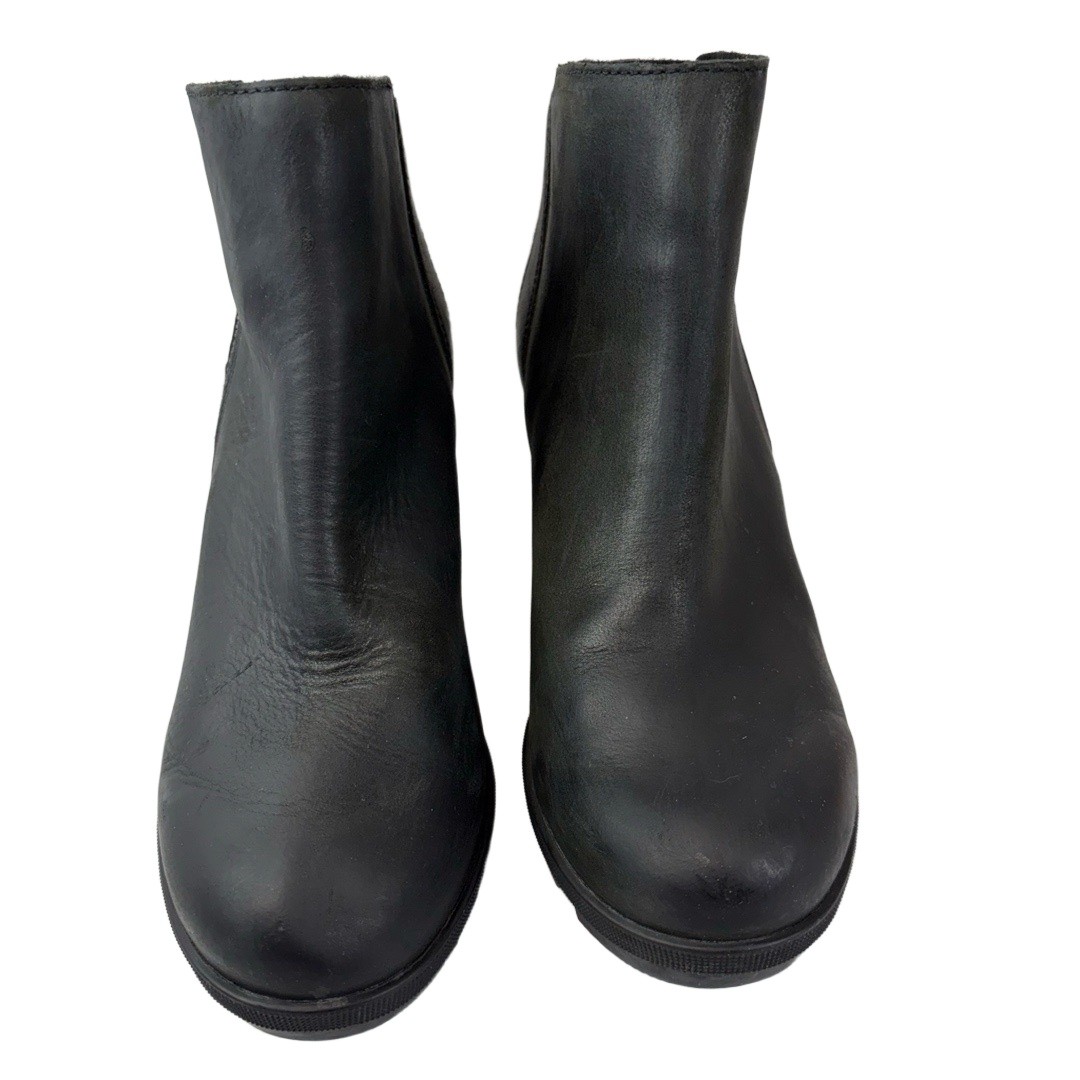 SAOLA Stivaletti SOREL Joan of Arctic II donna 8 5 neri zeppa suola zip laterale strappo