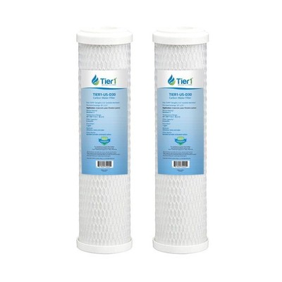 10x2.5 Inch 0.5 Micron Pentek CBC-10 Comparable Carbon Block Water Filter 2 Pac