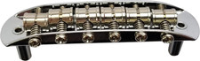 Mustang Bridge w/Large Saddles, also fits Fender Jaguar or Jazzmaster- Chrome