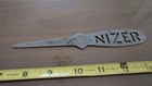 Vtg Nizer Electric Ice Cream Cabinet Advertising Metal Letter Opener RARE