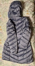 Ted Baker Women's Coat Size 4 Down Filled Light Steel Blue Faux Fur Hood