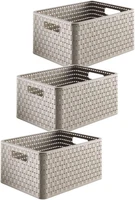 Country 3Er-Set Deko Aufbewahrungsboxen 18L | Boxen Aufbewahrung In Rattan-Optik