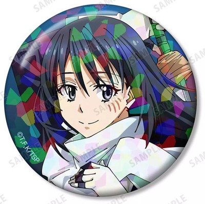 Reincarnated as a Slime Badge Bins Shizu Hologram Pin Trading Sticker Anime