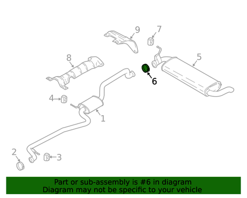 Genuine Ford Exhaust Muffler Clamp GN1Z5A215B - Afbeelding 10 van 11
