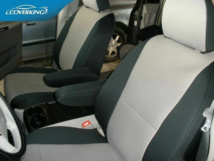 Fundas de asiento delanteras Coverking Neosupreme Custom Fit para Toyota Sienna Foto 2 de 4