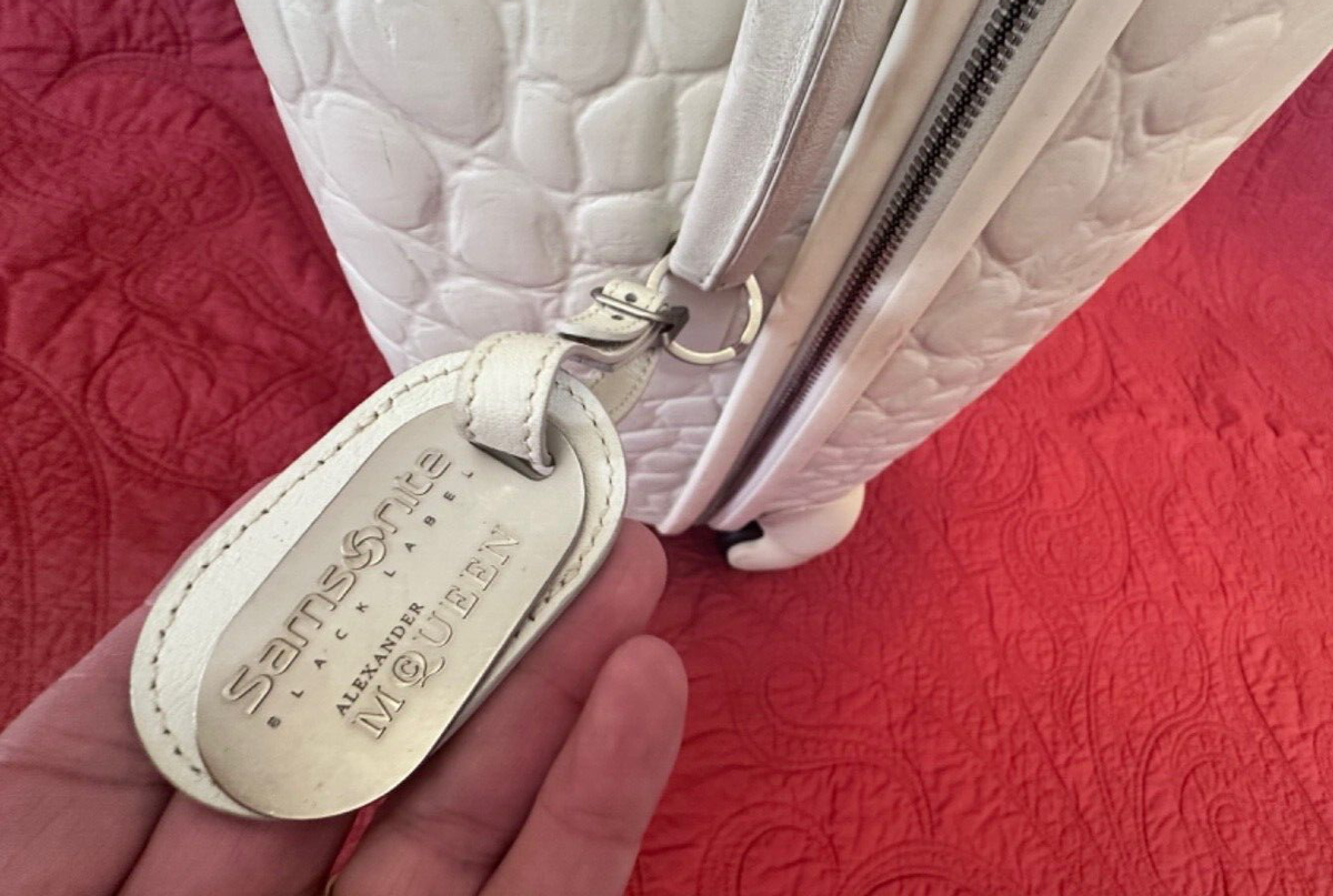 Alexander McQueen Samsonite Black Label Crocodile Embossed