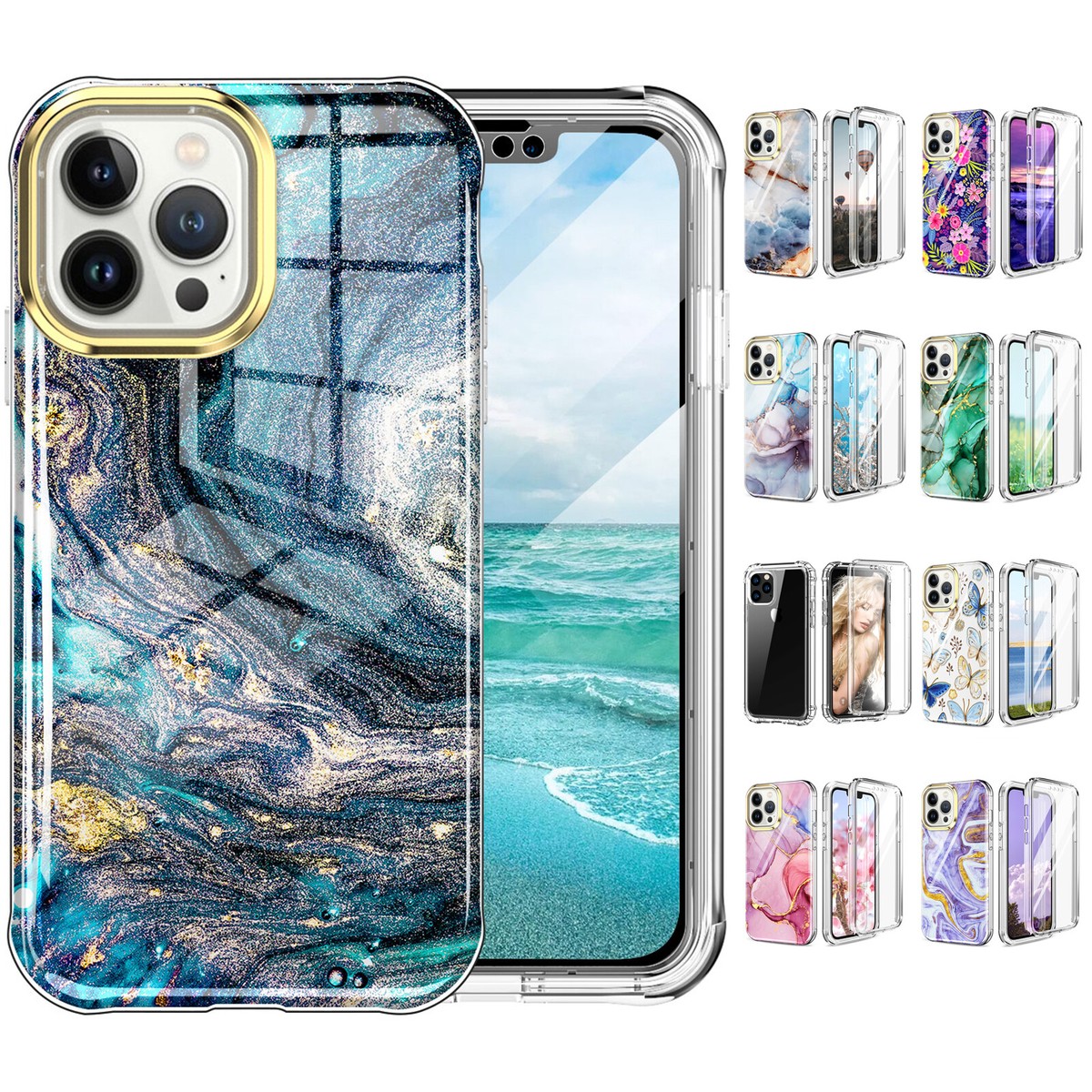 For iPhone 16 Pro Max 16e 15 14 13 12 11 Full Body Rugged