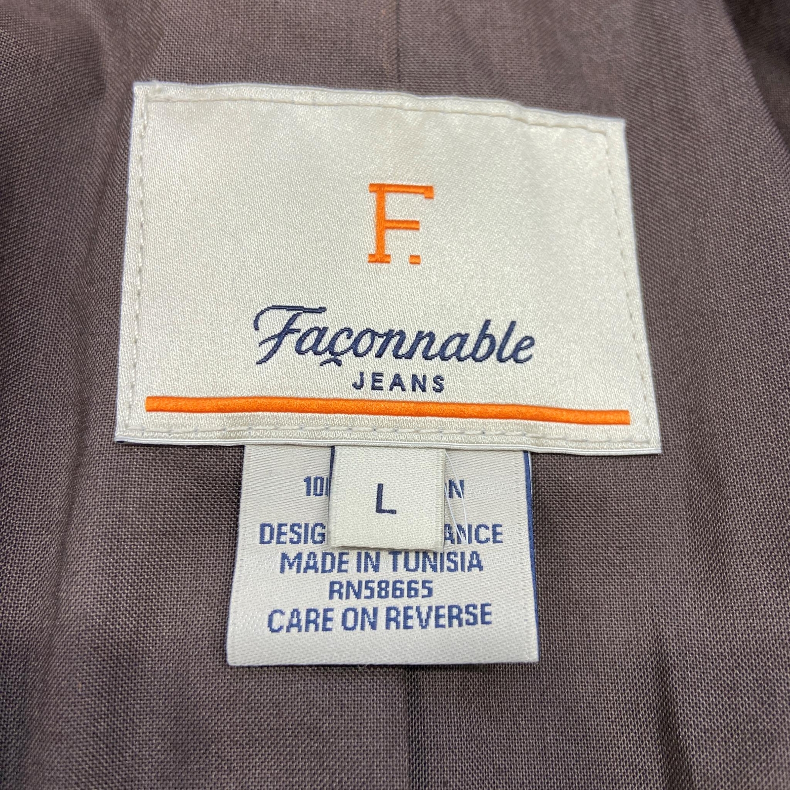 FACONNABLE Button Front Brown Blazer Jacket w/ Li… - image 7