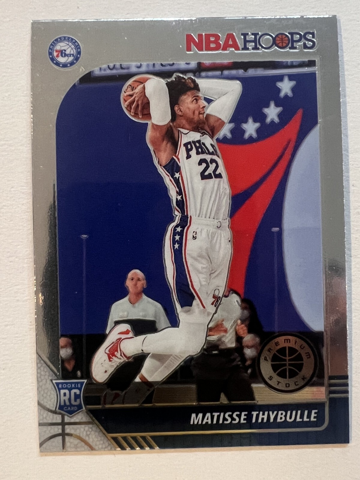 2019-20 Panini Hoops Premium Stock Matisse Thybulle Silver Prizm Rookie #239