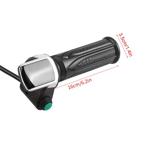 1Pair Waterproof LCD Display Throttle Handlebar Grip for Electric Bike Scooter - Picture 2 of 15
