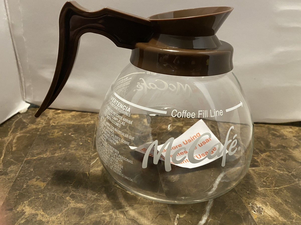 Vintage McDonald's Restaurant McCafe Glass Coffee Pot With