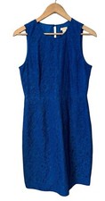 J Crew Blue Lace Shift Dress Size 6