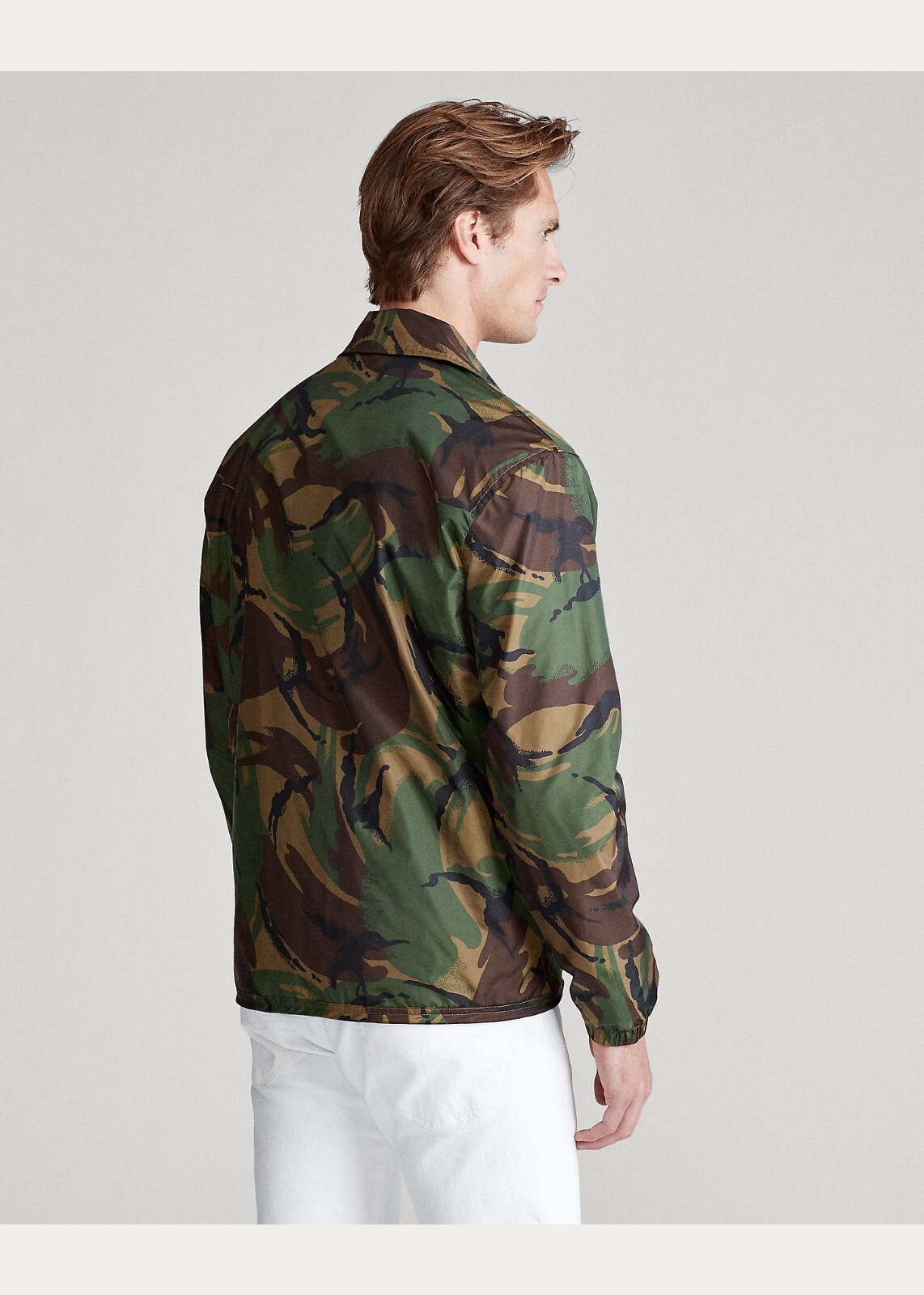 PONY Giacca da allenatore Polo Ralph Lauren esercito militare surplus logo mimetico frangivento