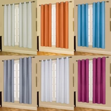 2 NOA Armenia Insulated Thermal Sunlight Blackout Window Curtain Panel 63"