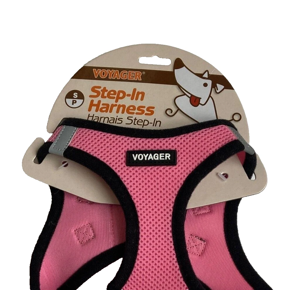 Dog Harness Step-In Voyager All Weather Mesh Pink Small Chest 14.5-17 Barbiecore