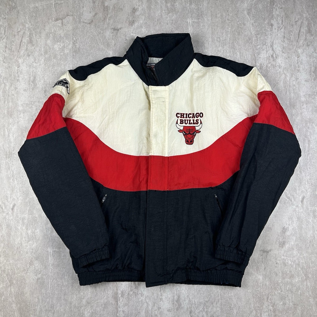 ジャケット・アウター pokerfleak1piu1uguale3 RONE Vintage 90s Chicago Bulls NBA Basketball Apex One Sports
