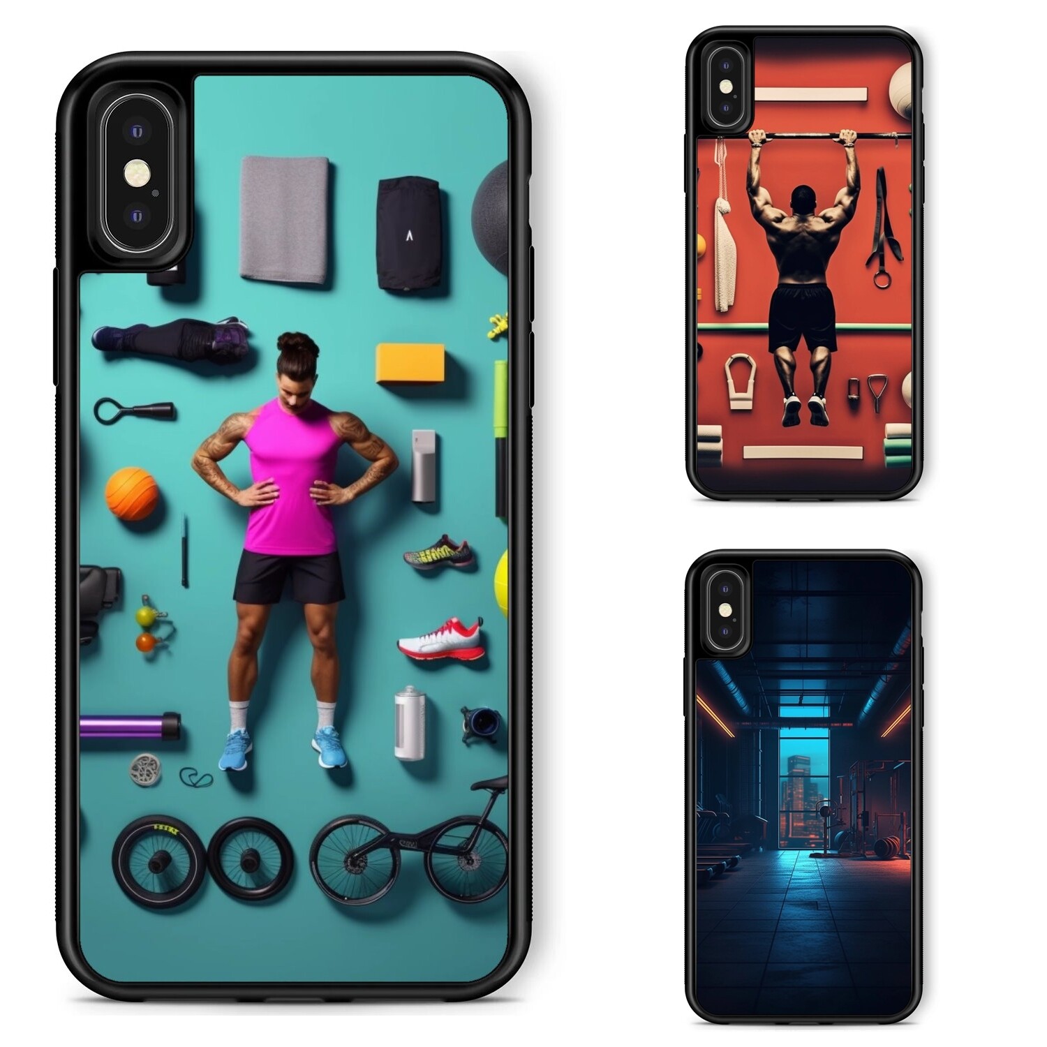 For iPhone XS XR 6 7 8 Plus SE 2nd 3rd Heavy Duty Case sport fitness accessories