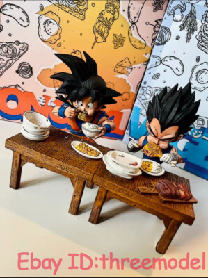 ドラゴンボール　カゴメ　懸賞当選品　食器　dishes Goku Vegeta League Studio Dragon Ball Eating Son Goku Vegeta Resin Model Full
