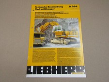 Broszura Liebherr R 994 Litronic Koparka Opis techniczny 1996