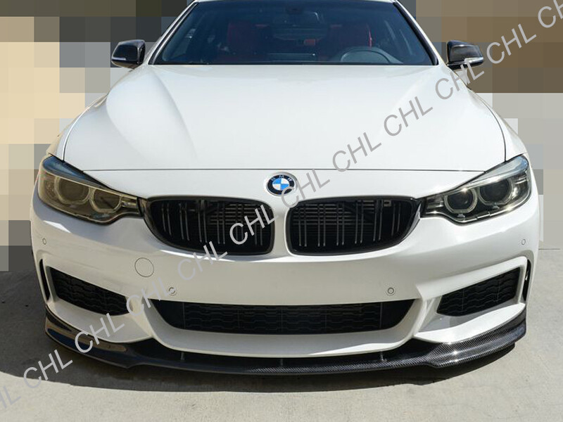 V Style Carbon Fiber Front Lip For 14-18 BMW F32 F33 F36 M