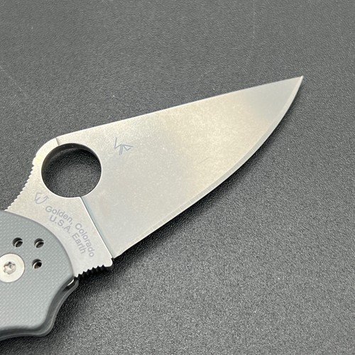 Spyderco Paramilitary 3 Maxamet Blade Gray G10 Handles PM3 C81GPDGY Factory 2nd - Picture 4 of 10