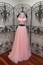 BD246 SHERRI HILLL 32347 SZ 8 2 PC BEADED PROM HOMECOMING FORMAL GOWN DRESS