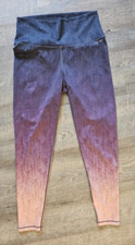 AR-33 Alpha Womens Leggings Size Medium High Rise Ombre Purple Pink Gym Yoga