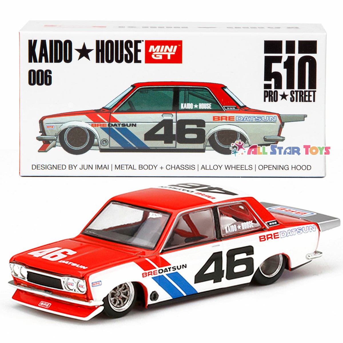 TSM Mini GT Kaido House 1:64 Datsun 510 Pro Street BRE #46