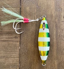 Torpedo Jig/Glow/Grn-  150gms Double assist Hooks high Quality Tuna Yellow tail